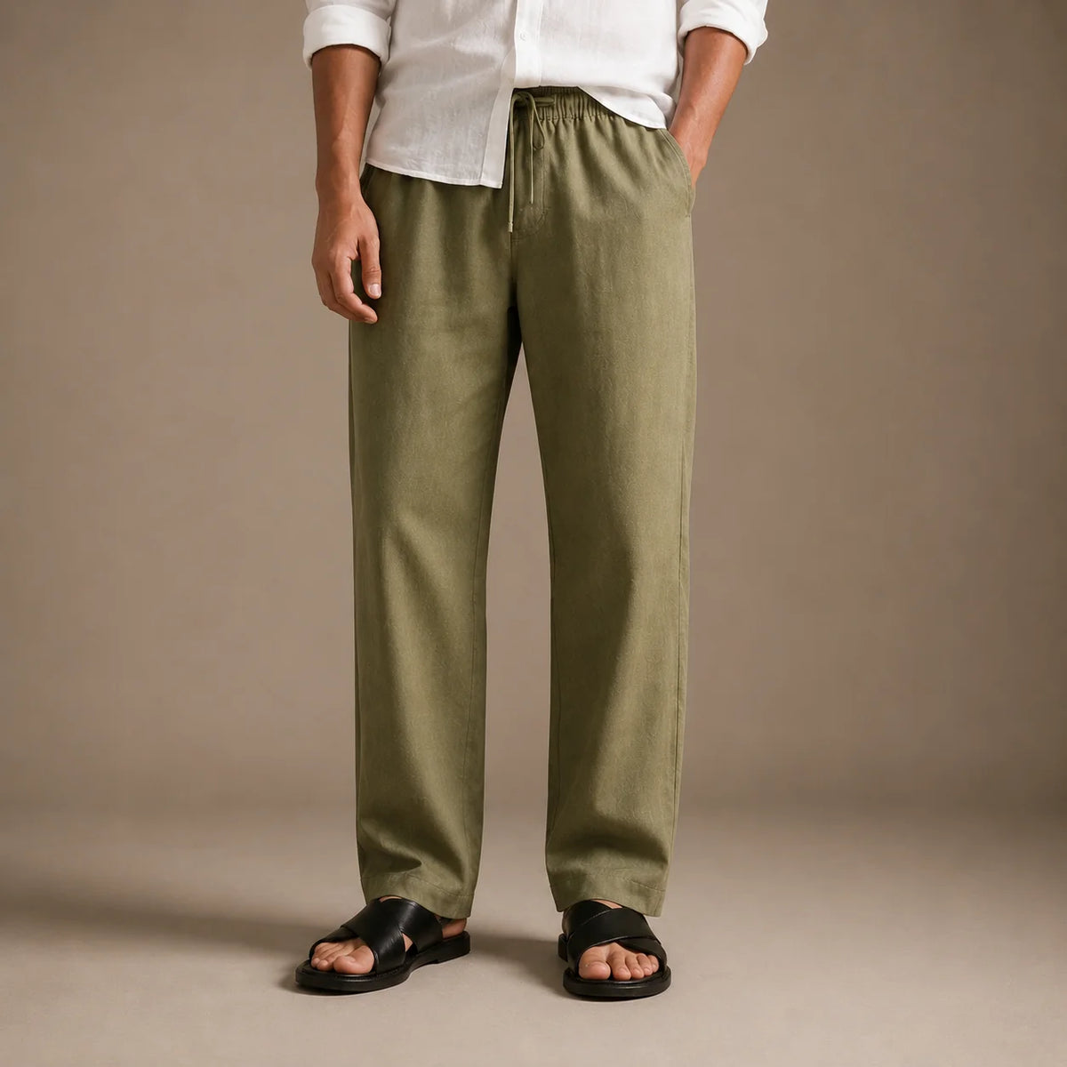 Men's Relaxed Fit Linen Lower